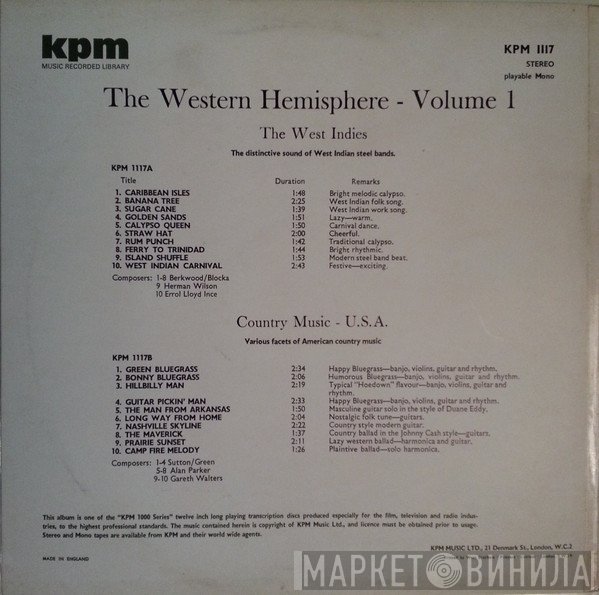  - The West Indies / Country Music USA