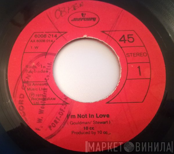 10cc  - I'm Not In Love