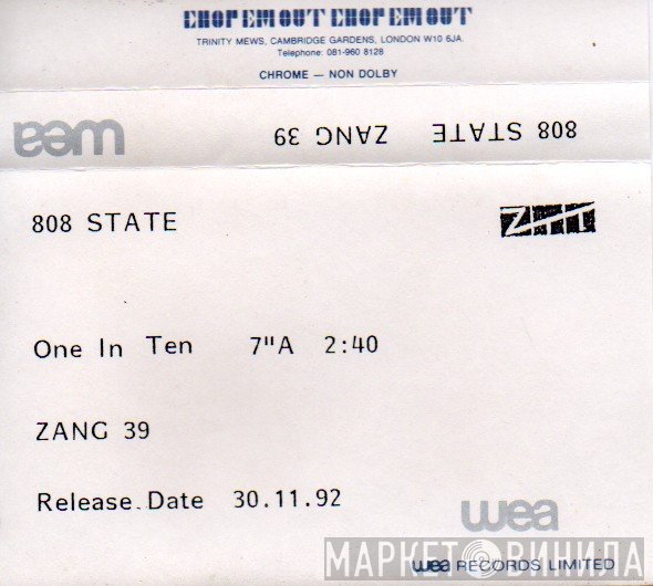 808 State  - One In Ten