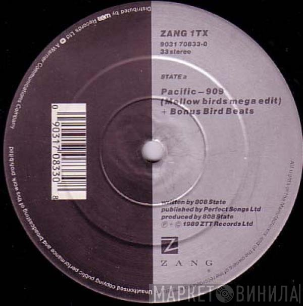 808 State - Pacific ‎– 909 (Mellow Birds Mega Edit) + Bonus Bird Beats / Cobra Bora