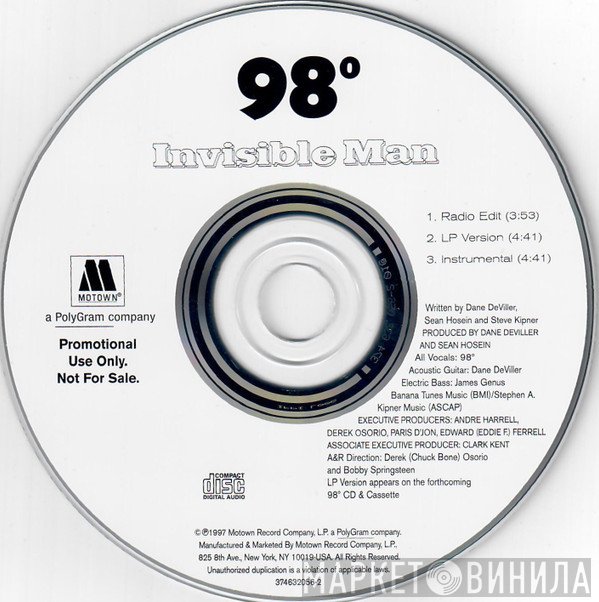 98 Degrees  - Invisible Man