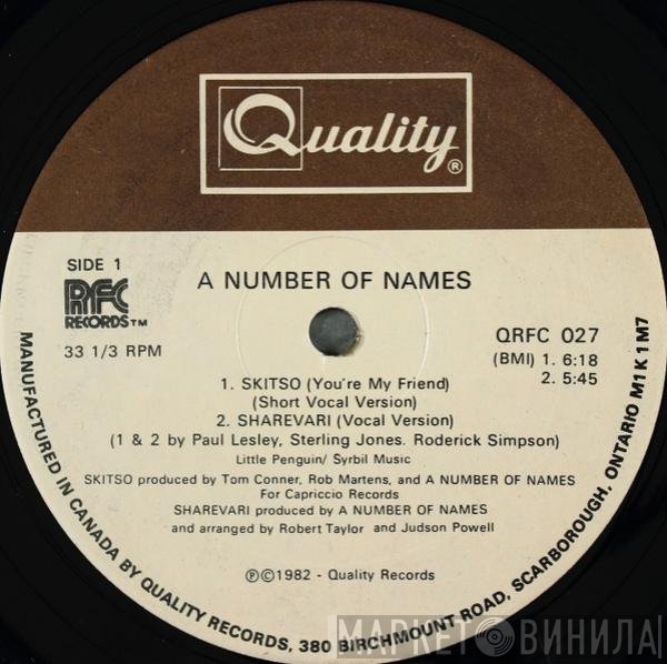 A Number Of Names  - Skitso / Sharevari