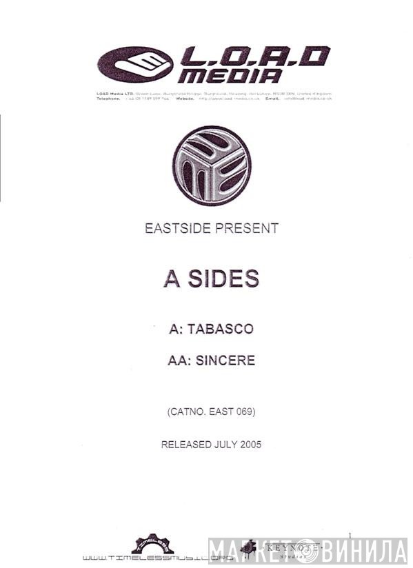A-Sides  - Tabasco / Sincere