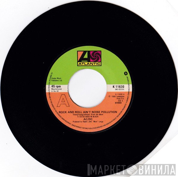 AC/DC - Rock And Roll Ain't Noise Pollution / Hells Bells