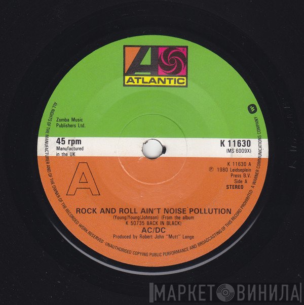 AC/DC - Rock And Roll Ain't Noise Pollution