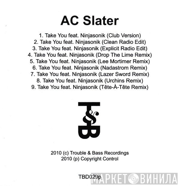 AC Slater, Ninjasonik - Take You