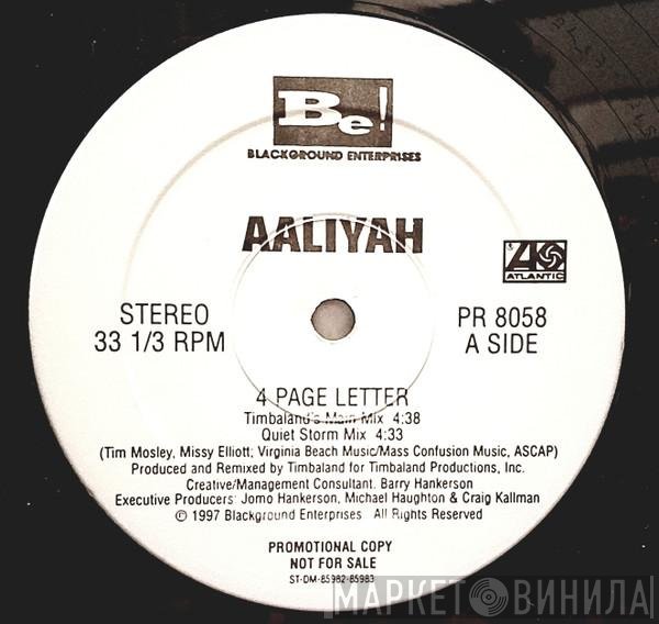 Aaliyah - 4 Page Letter