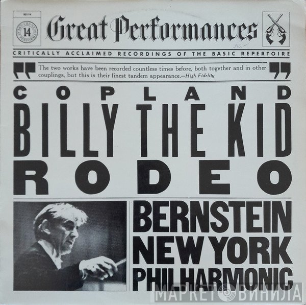 Aaron Copland, Leonard Bernstein, The New York Philharmonic Orchestra  - Billy The Kid / Rodeo