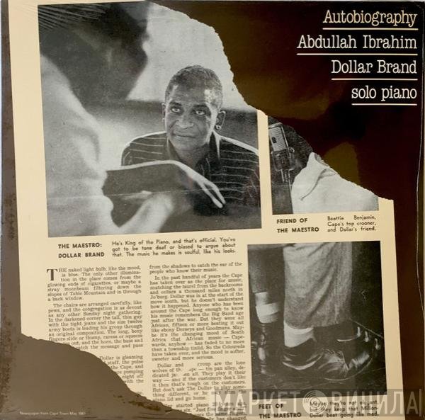 Abdullah Ibrahim / Dollar Brand  - Autobiography