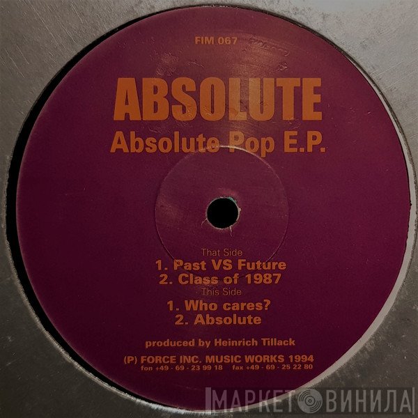 Absolute - Absolute Pop E.P.
