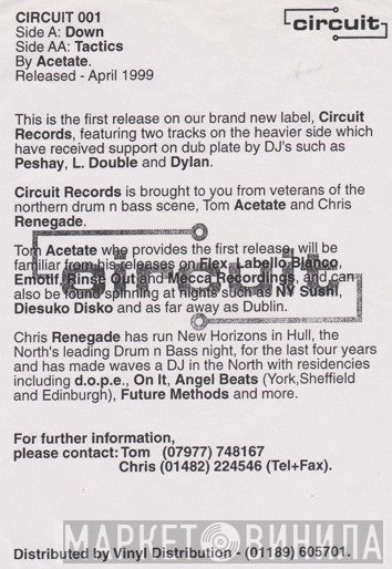 Acetate - Down / Tactics
