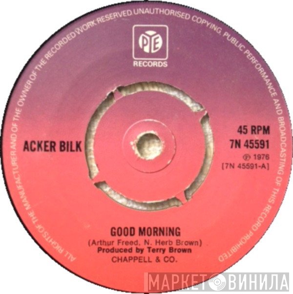 Acker Bilk, Acker Bilk His Clarinet And Strings - Good Morning / Sipping Cider