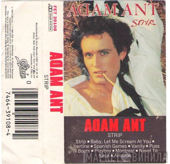 Adam Ant  - Strip