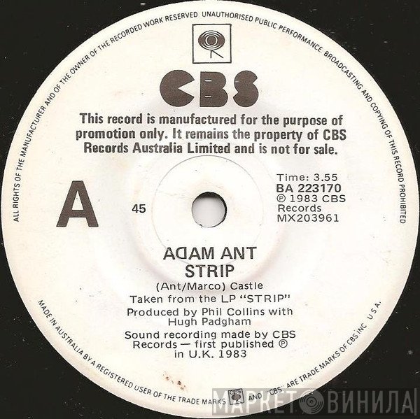 Adam Ant  - Strip