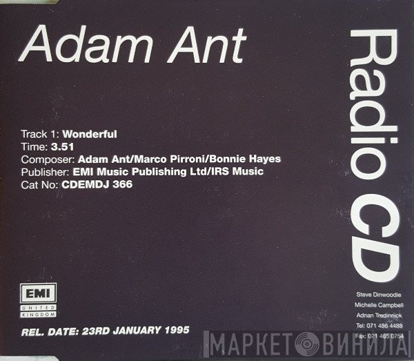 Adam Ant - Wonderful