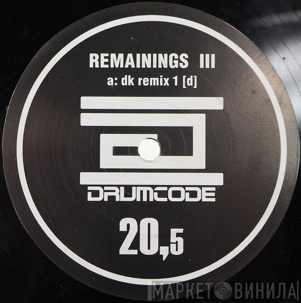 Adam Beyer - Remainings III