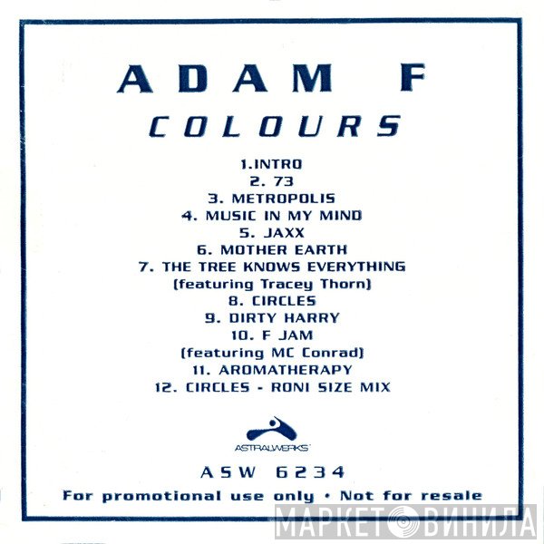 Adam F  - Colours