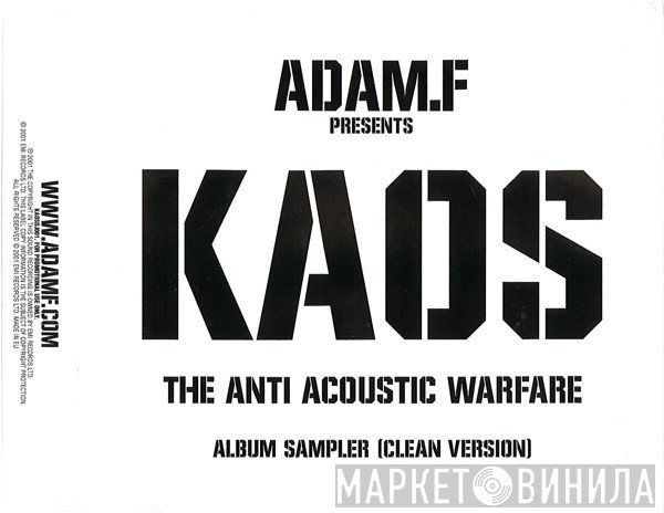 Adam F - Kaos: The Anti-Acoustic Warfare Album Sampler (Clean Version)