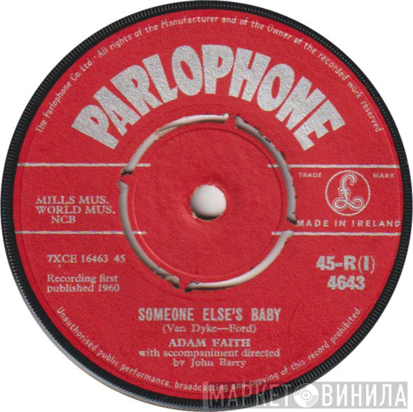 Adam Faith - Someone Else's Baby