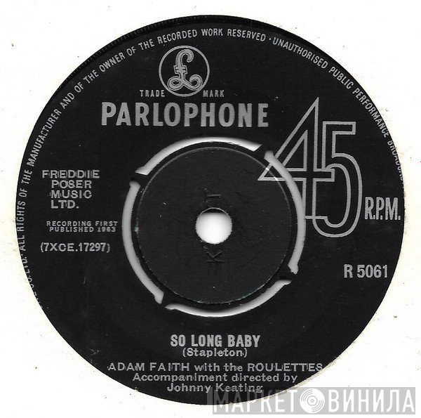 Adam Faith, The Roulettes - So Long Baby