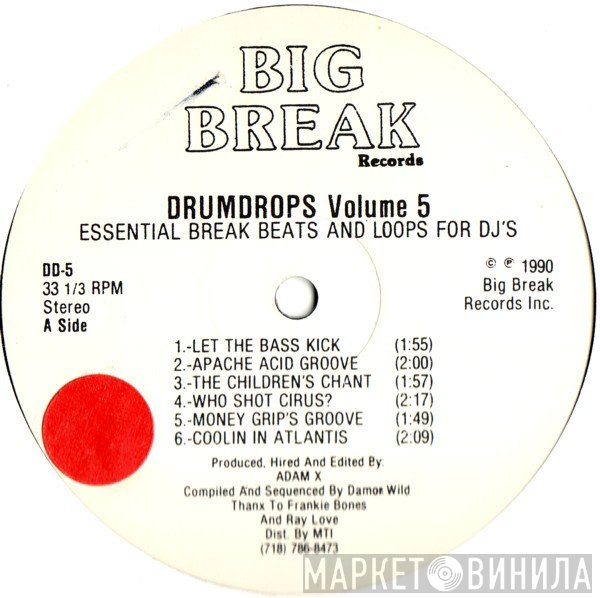 Adam X - Drumdrops Vol. 5 (Essential Break Beats And Loops For DJ's)