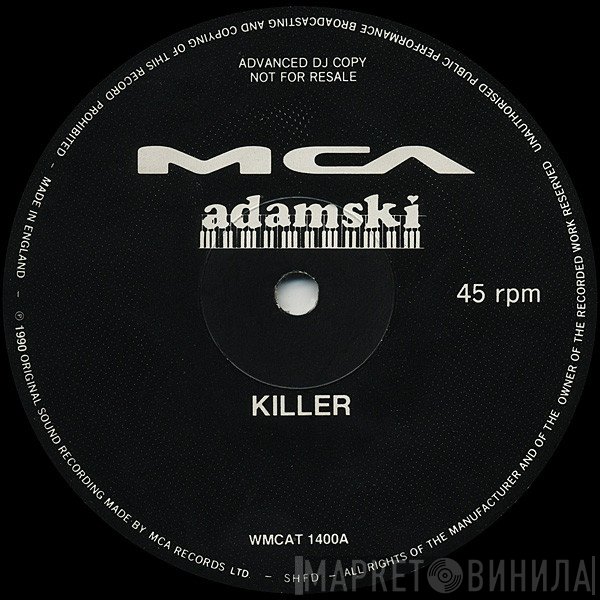 Adamski - Killer / Bass Line Changed My Life