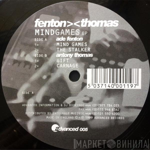 Ade Fenton, Tony Thomas - Mindgames EP