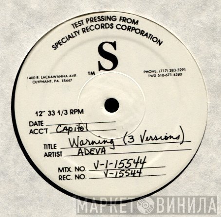 Adeva  - Warning!