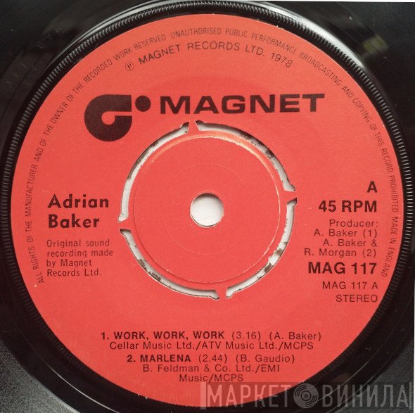 Adrian Baker  - Work, Work, Work