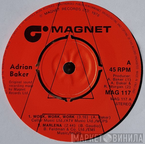 Adrian Baker  - Work, Work, Work