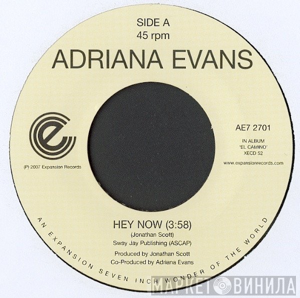 Adriana Evans - Hey Now / Undercover