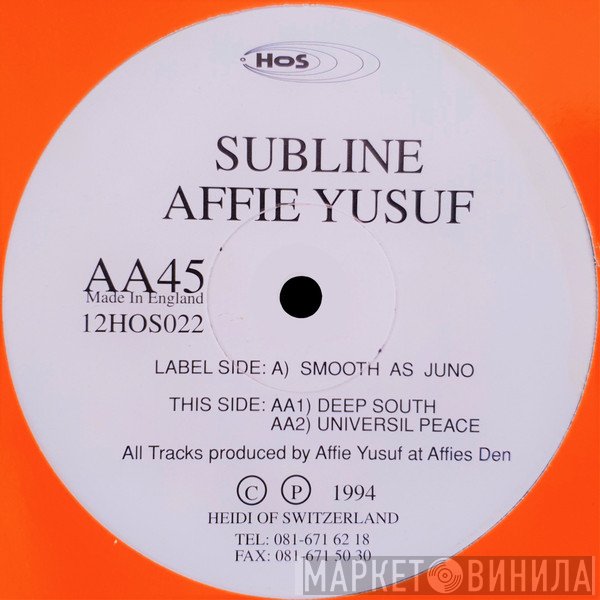 Affie Yusuf - Subline