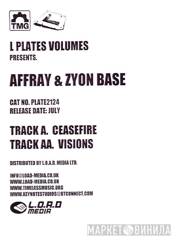 Affray, Zyon Base - Ceasefire / Visions