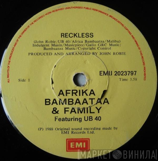 Afrika Bambaataa & Family Featuring UB40  - Reckless