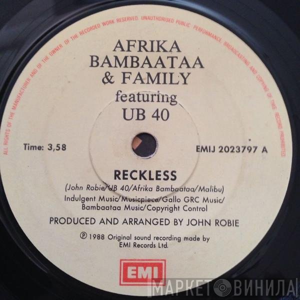 Afrika Bambaataa & Family Featuring UB40  - Reckless