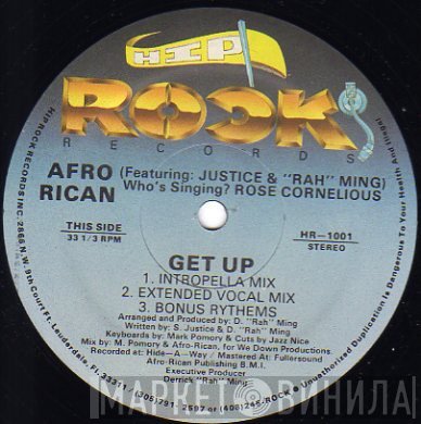 Afro-Rican Featuring S. Justice & Derrick Rahming  - Get Up