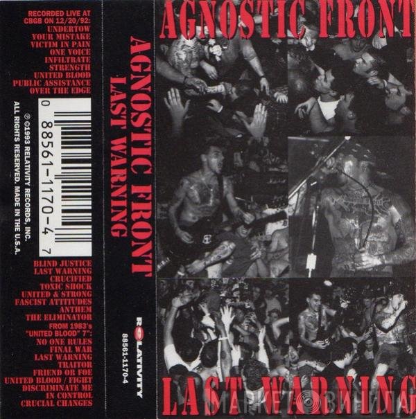 Agnostic Front  - Last Warning