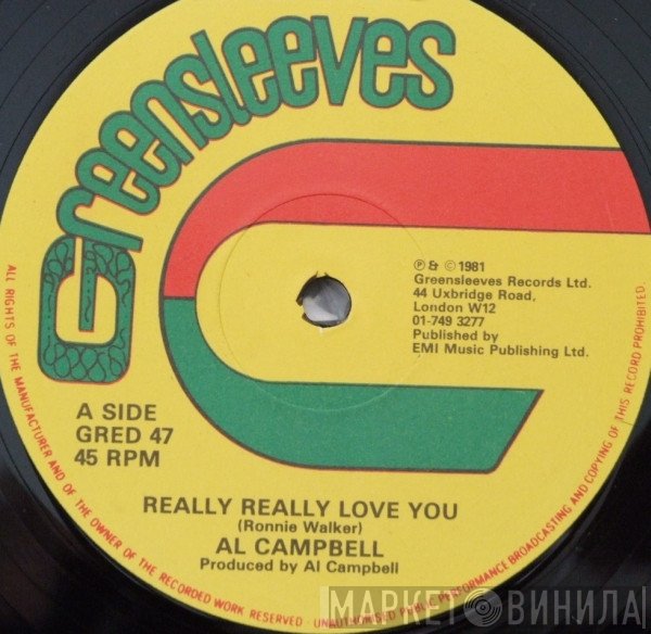 Al Campbell - Really Really Love You / Rub A Dub Dub