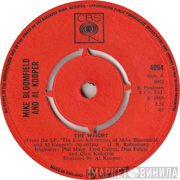 Al Kooper, Mike Bloomfield - The Weight