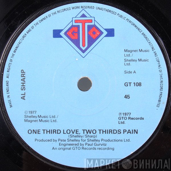 Al Sharp - One Third Love, Two Thirds Pain
