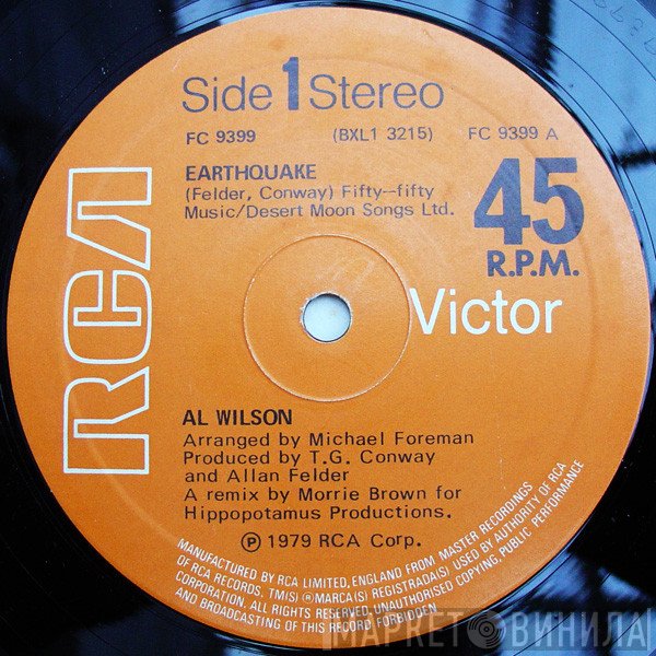 Al Wilson - Earthquake