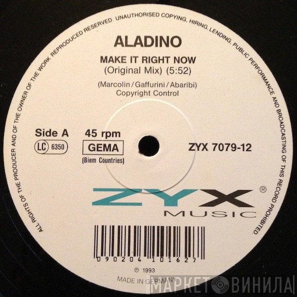 Aladino - Make It Right Now