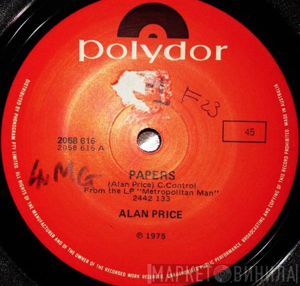 Alan Price  - Papers