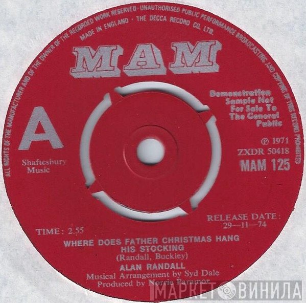 Alan Randall - Where Does Father Christmas Hang His Stocking