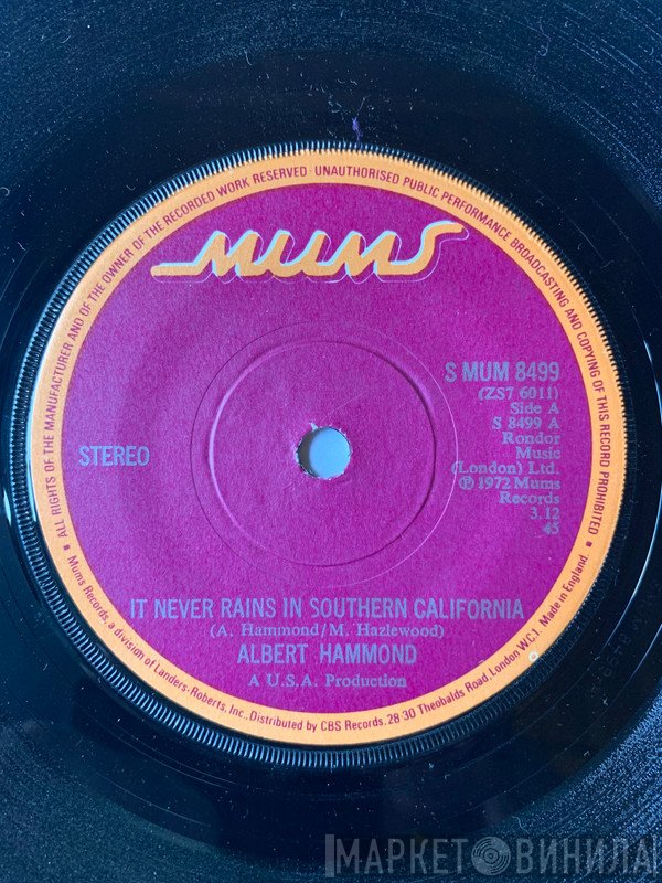 Albert Hammond  - It Never Rains In Southern California