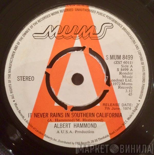 Albert Hammond  - It Never Rains In Southern California