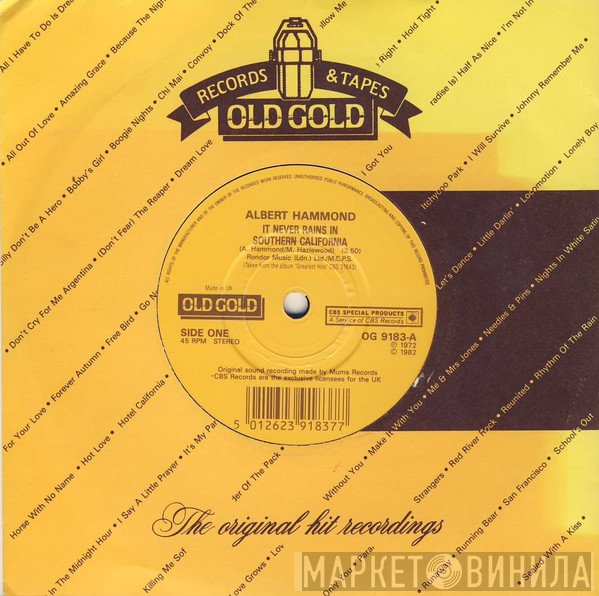 Albert Hammond - It Never Rains In Southern California