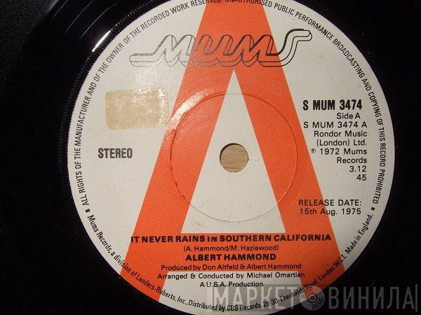 Albert Hammond  - It Never Rains In Southern California