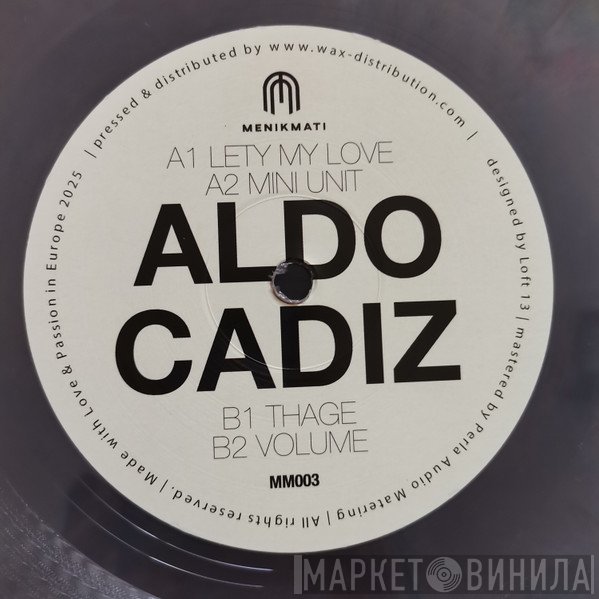 Aldo Cadiz - LETY MY LOVE EP