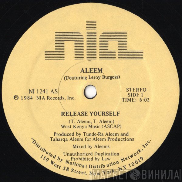 Aleem, Leroy Burgess - Release Yourself